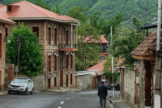 Azerbaijan tour in 2 days/Sheki+Lahij+Gabala up to Georgia Border - Day 1 Routing: Diri Baba Mausoleum to a Forest Waterfall