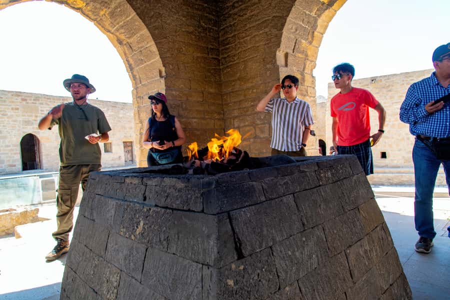 Baku: Atashgah Fire Temple & Burning Mountain Half-Day Tour - Yanardag Burning Mountain: why the flames feel endless