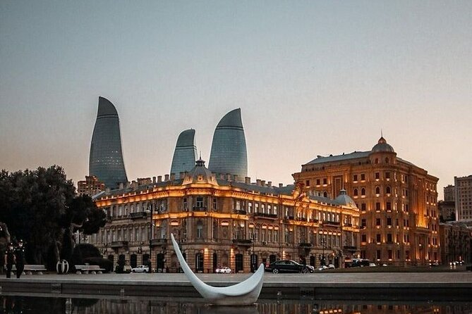 Baku City Sights Guided Night Walking Tour with Funicular - Azneft Square, Oil-Era Landmarks, and Formula 1 Route Snapshots