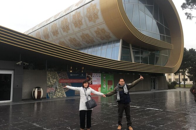 Baku City Tour and Old town without transportation service - Baku Boulevard and National Flag Square, sea air and big-city scale