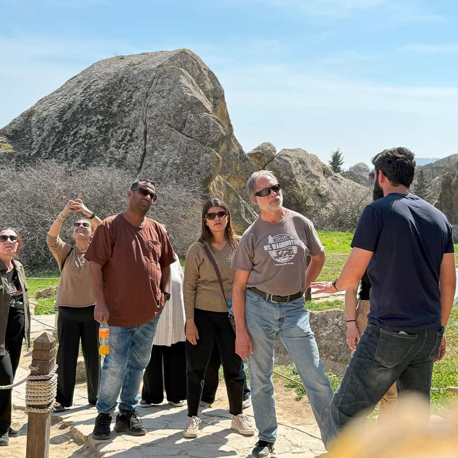 Baku: Gobustan, Mud Volcanoes, Fire Temple, & Yanar Dag Tour - Mud volcanoes near Baku: the short drive to a science lesson you can smell