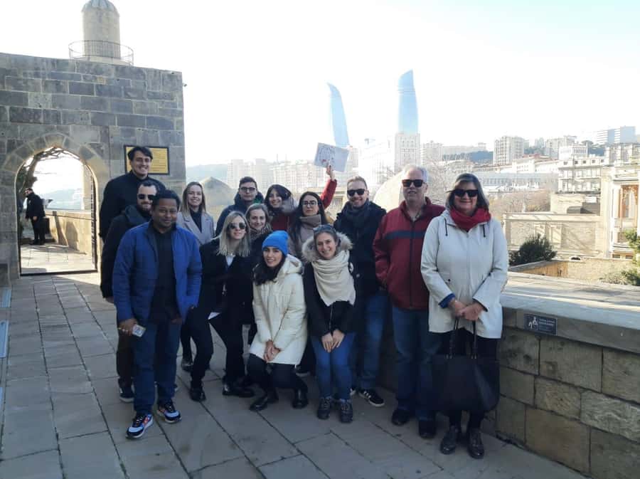 Baku: Historic and Modern Baku Tour ( Day & NIght Tour) - Upland Park panoramas: the part that makes the walking pay off