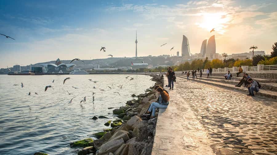 Heartbeat of Baku: Old & Modern City Walk (Group or Private) - Seaside Boulevard: Waterfront Views and Two Outside Landmark Moments