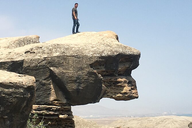 Qobustan rock arts, Mud Volcanoes, Fire temple Ateshgah, Yanardag - Qobustan rock art and museum: UNESCO engravings in the open air